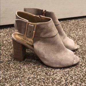 Peep toe summer booties